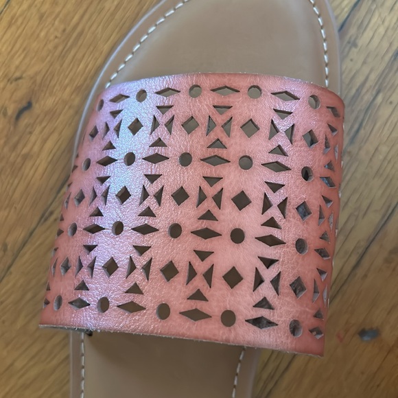 Brown Faux leather slides - Picture 2 of 4